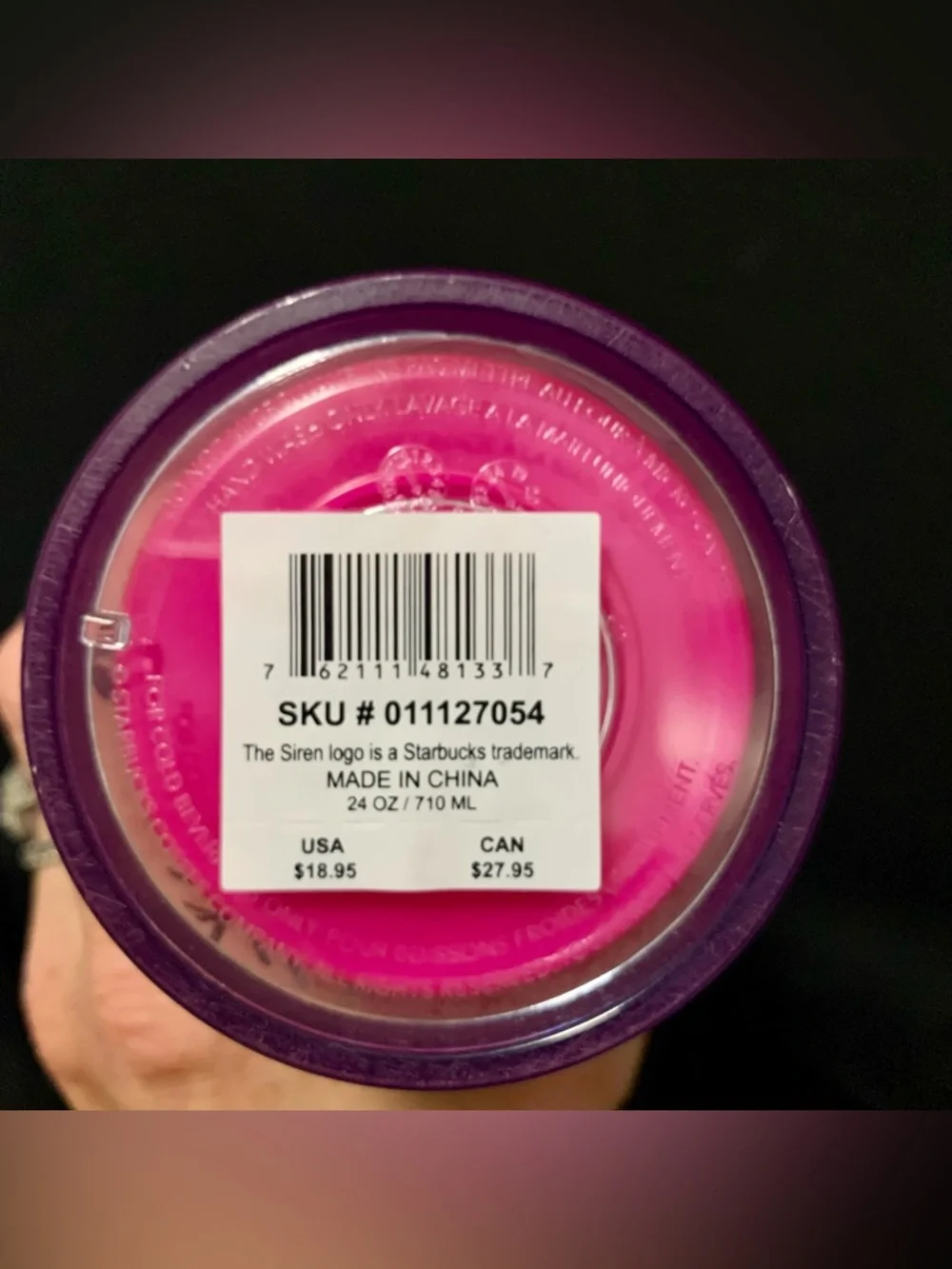 🎄Starbucks 2021 Holiday Pink Pinecone Color-Changing Venti Tumbler | 24 oz